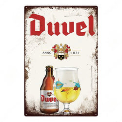 Duvel Anno 1871 Beer Vintage Look Metal Beer Sign