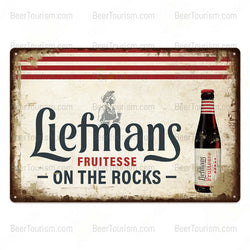 Liefmans Fruitesse Vintage Metal Beer Sign