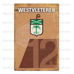 Westvleteren 12 Trappist Vintage Look Metal Beer Sign