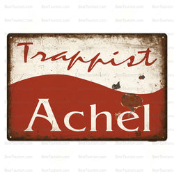 Trappist Achel Vintage Look Metal Beer Sign