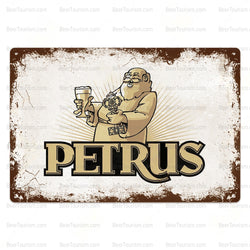 Petrus Vintage Look Metal Beer Sign