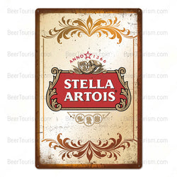 Stella Artois Vintage Look Metal Beer Sign