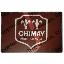 Chimay Trappist Vintage Metal Beer Sign