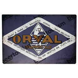 Orval Vintage Metal Beer Sign